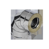 Сэндвич-колено 90° D250x350 [430/0,8мм + нерж.] Ferrum